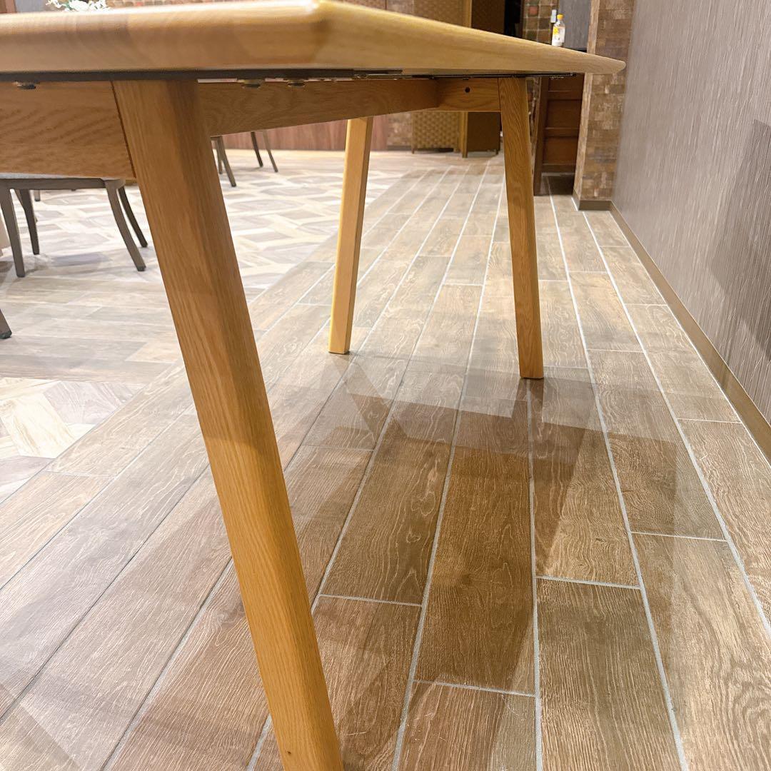 【美品】ACTUS SOUP Aレッグ 160cm オーク材 ナチュラル 北欧