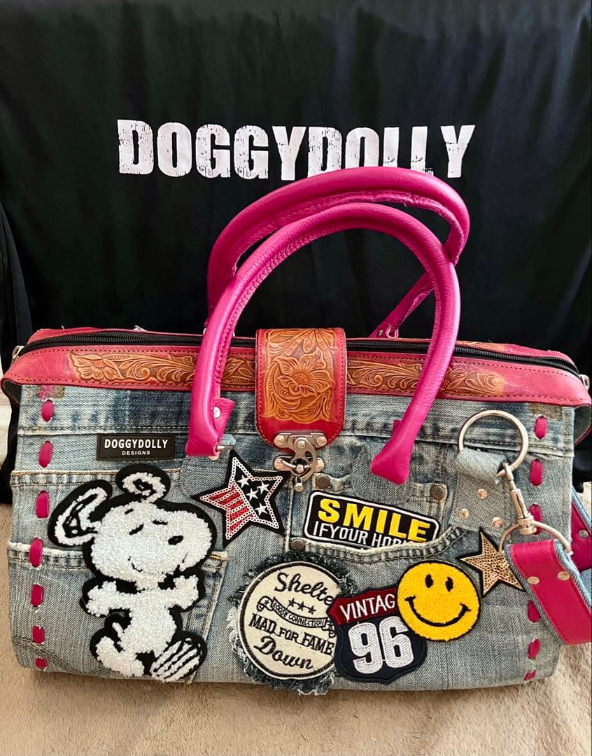 セール！！ドギードリー　デニムキャリーバッグ