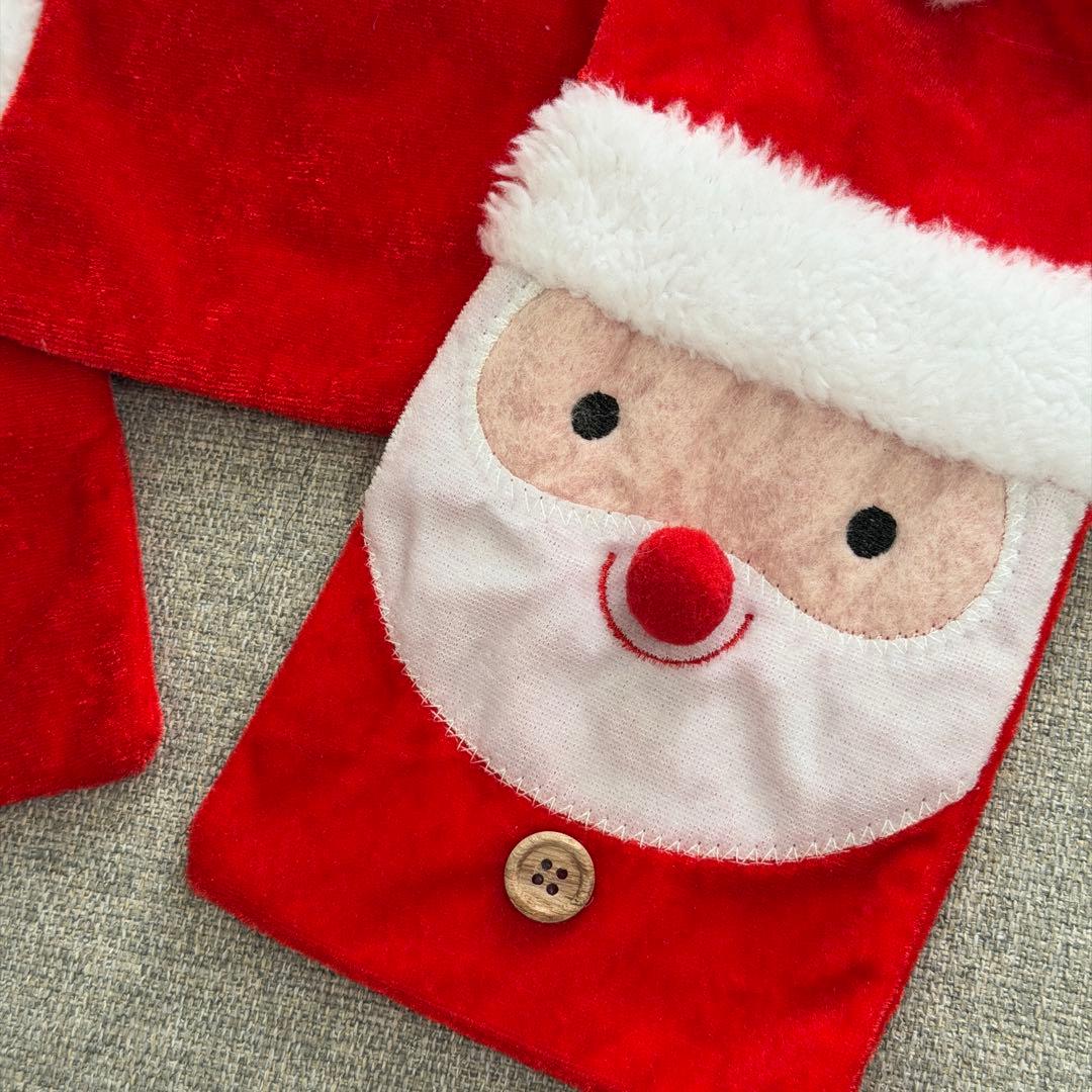 クリスマス　サンタクロース ギフト袋 巾着袋　3個セット