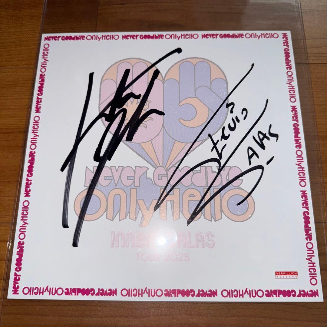 INABA/SALAS サイン色紙 稲葉浩志 イナサラ B’z イナバサラス