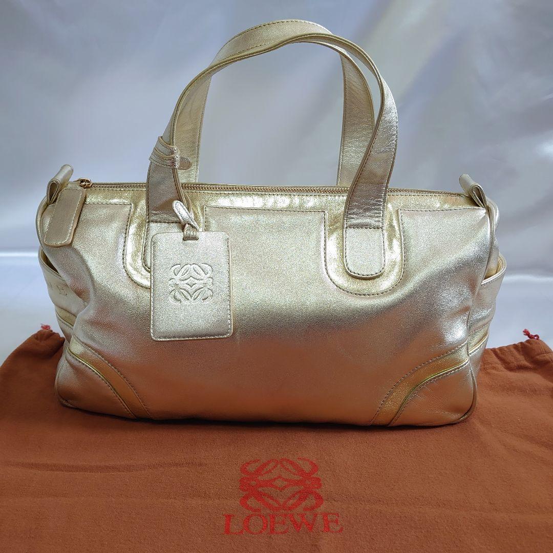 美品 LOEWE ハンドバッグ レザー