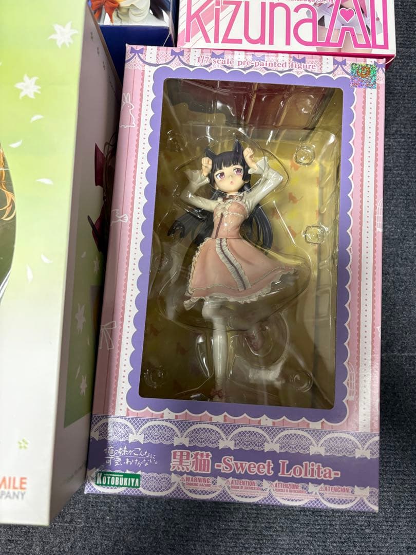 スケールフィギュア　セット　シルファ　黒猫　藤和エリオ　キズナアイ　エリリ