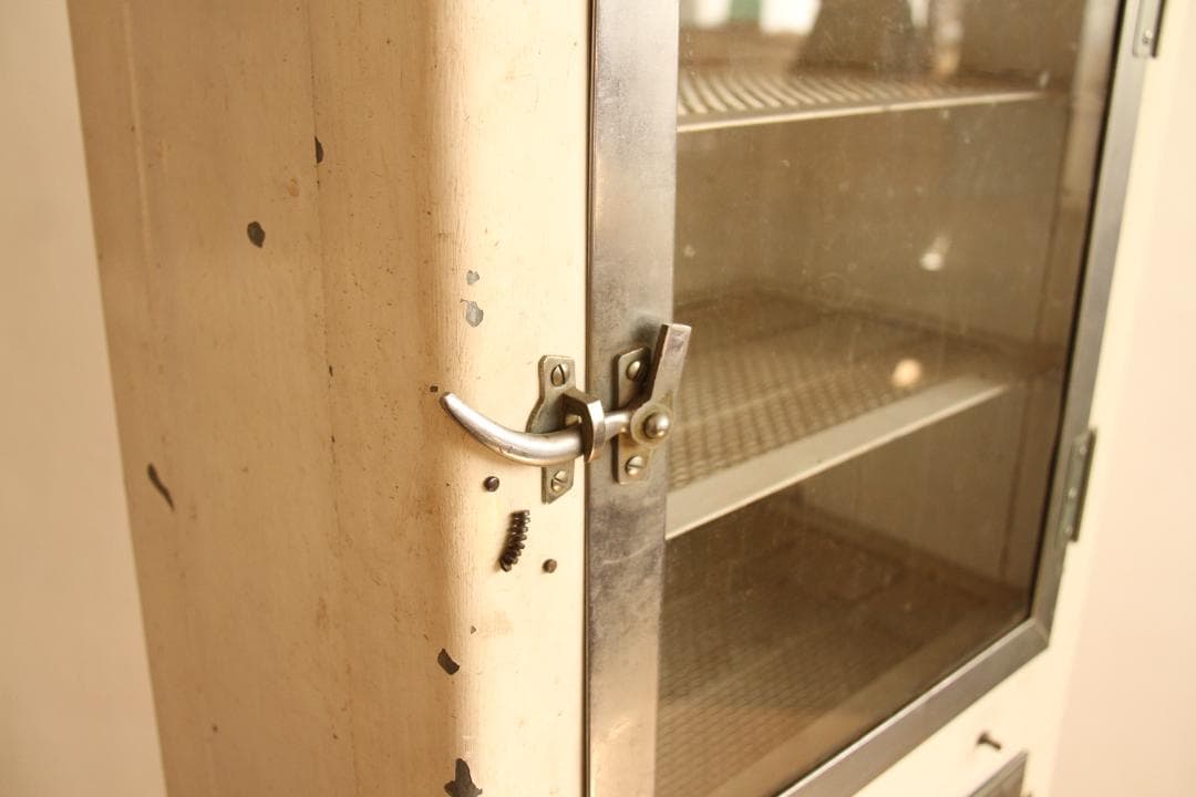 消毒ケース　病院　理容室　店舗什器　古家具　和家具　ビンテージ　アンティーク