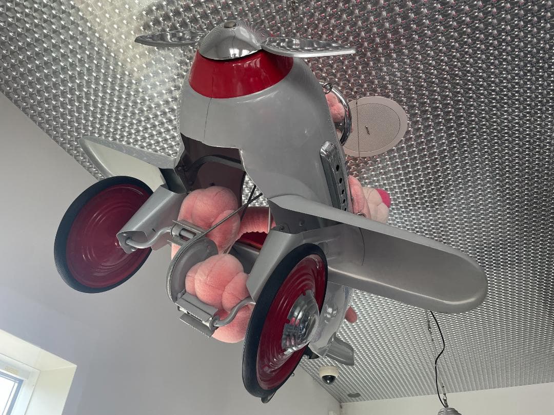 ★送料込！ ペダルカー USA戦闘機 アンティーク風 希少品 ビンテージ 金属製