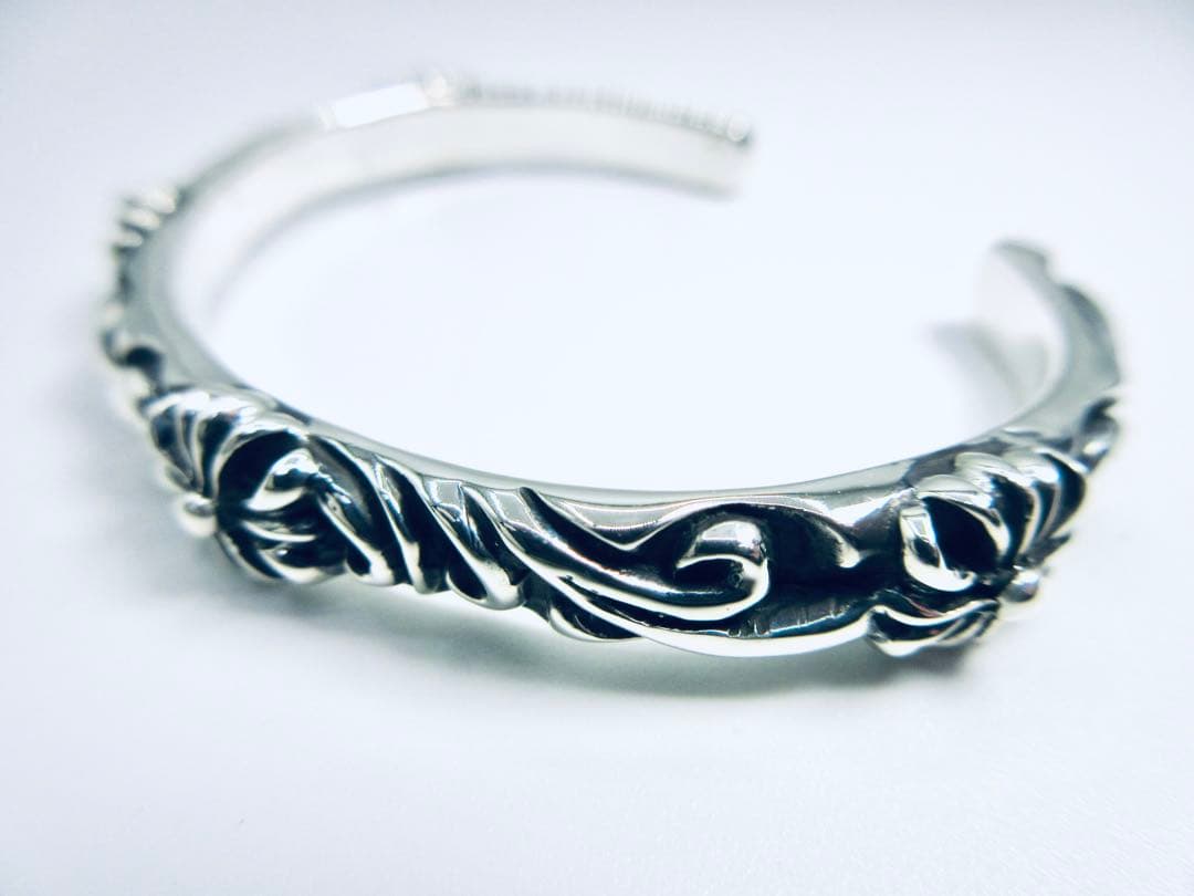 0*1様 B[4]シルバー925 バングル ブレスレット スターリングシルバー