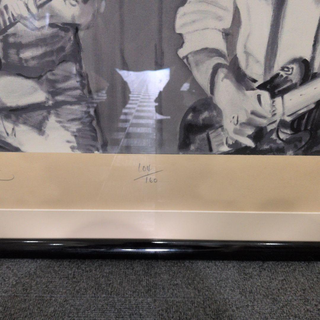 キースリチャーズ　ローリングストーンズ　シルクスクリーン　リトグラフ　サイン