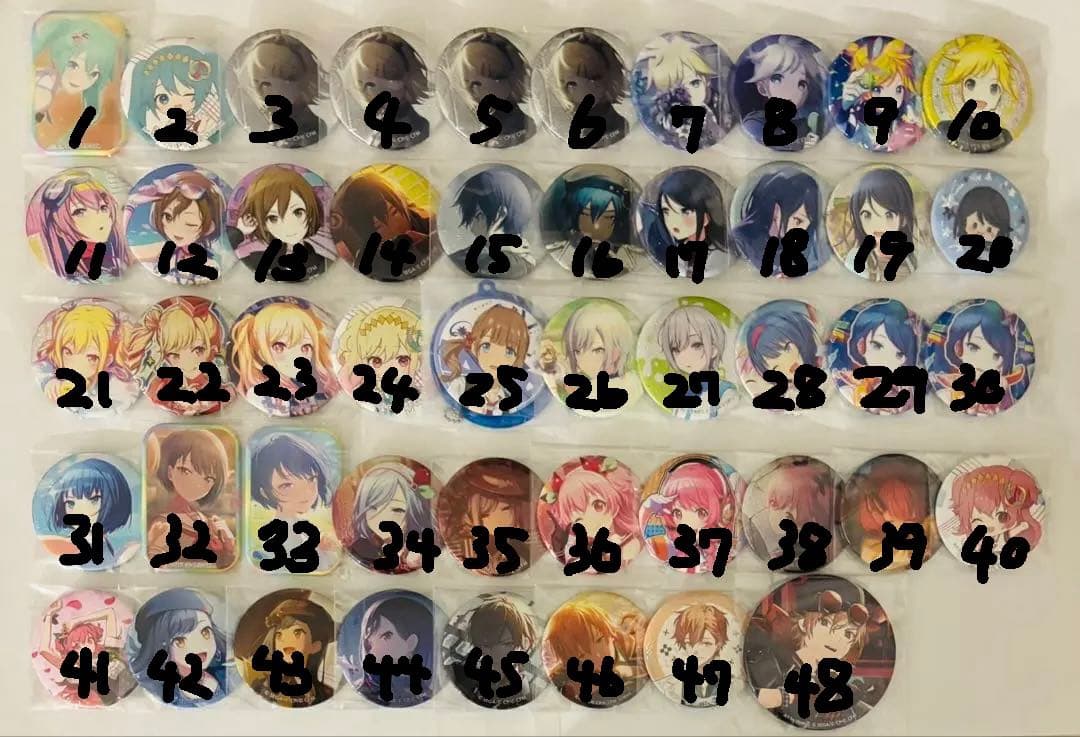 プロセカ 缶バッジ.色紙.アクスタ まとめ売り バラ売り⚪︎