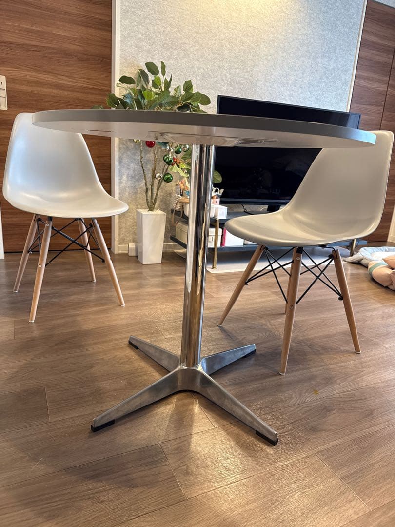 韓国 丸テーブル 円形 ダイニングテーブル 80cm