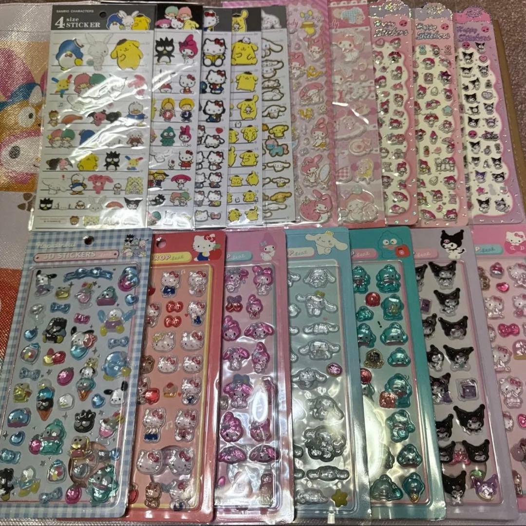 新品　大量　シール 100枚まとめ売り　立体シール　ドロップシール 限定1セット