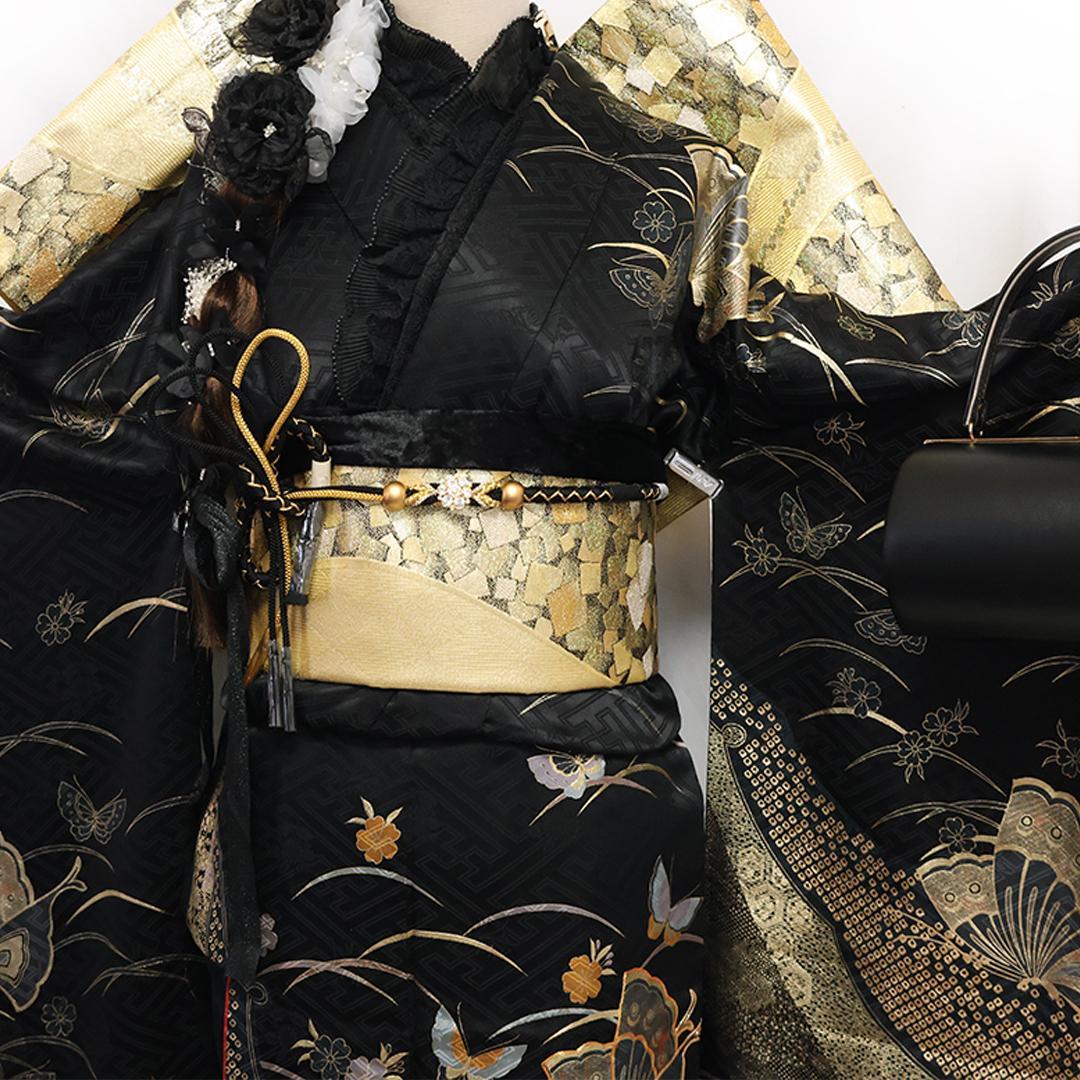 2026成人式まだ間に合います◆ 振袖6点セット ◆フルセットギャル系dN12