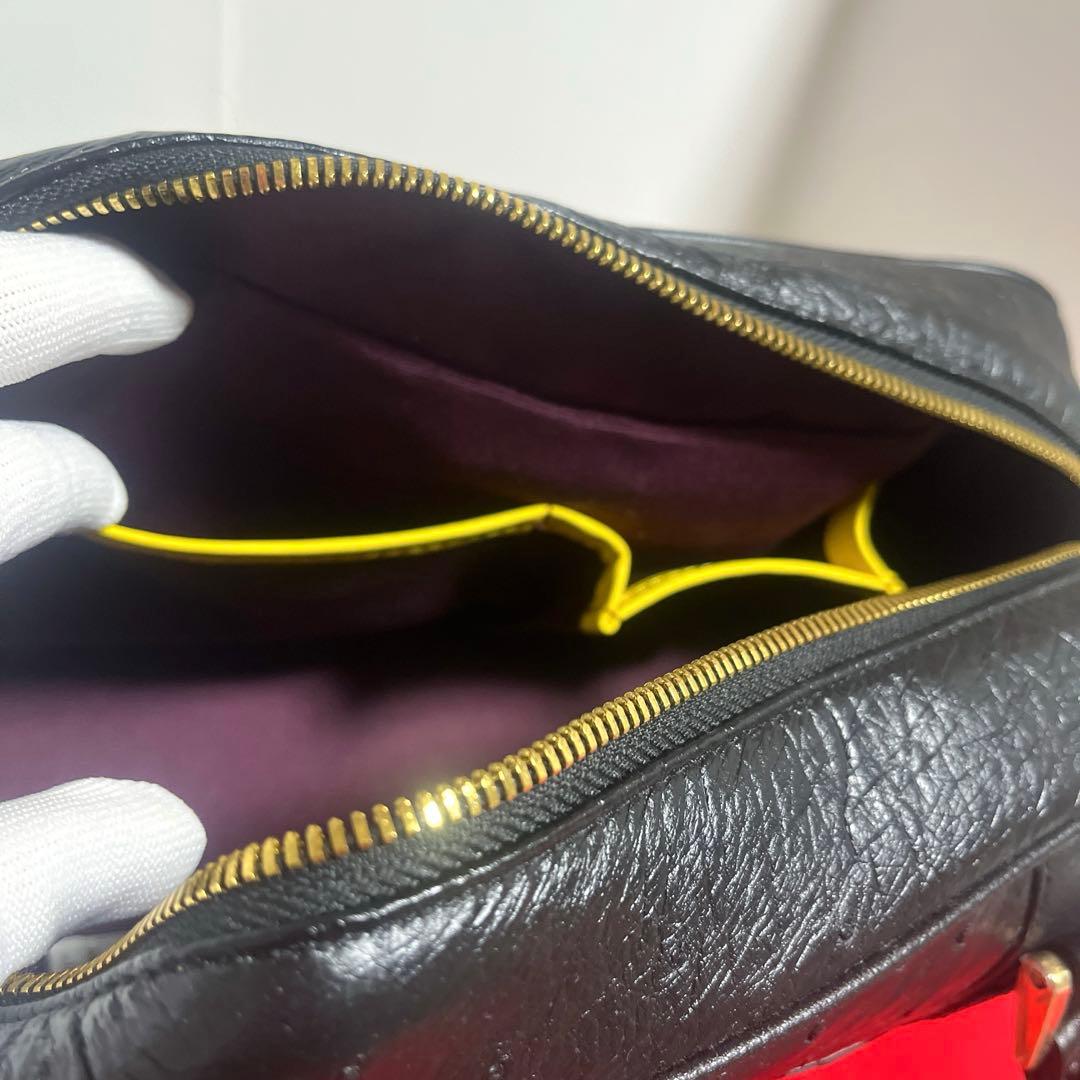 オーストリッチ　ボストンバッグ　〔ファルチニューヨーク〕ミニボストンバッグ