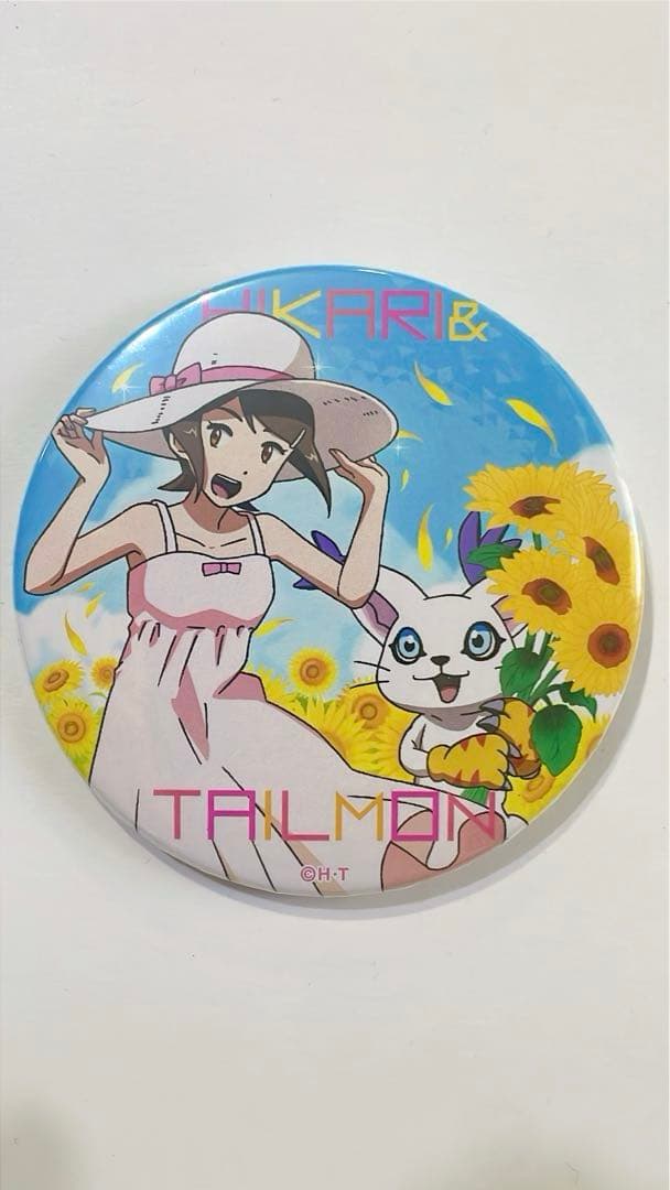 ヒカリ & テイルモン 缶バッジ