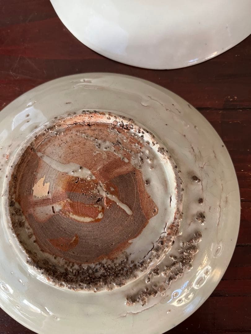 中国骨董　明代 青花 染付 龍紋皿 ショウ州 呉州染付 スワトウ 古染付 6寸皿