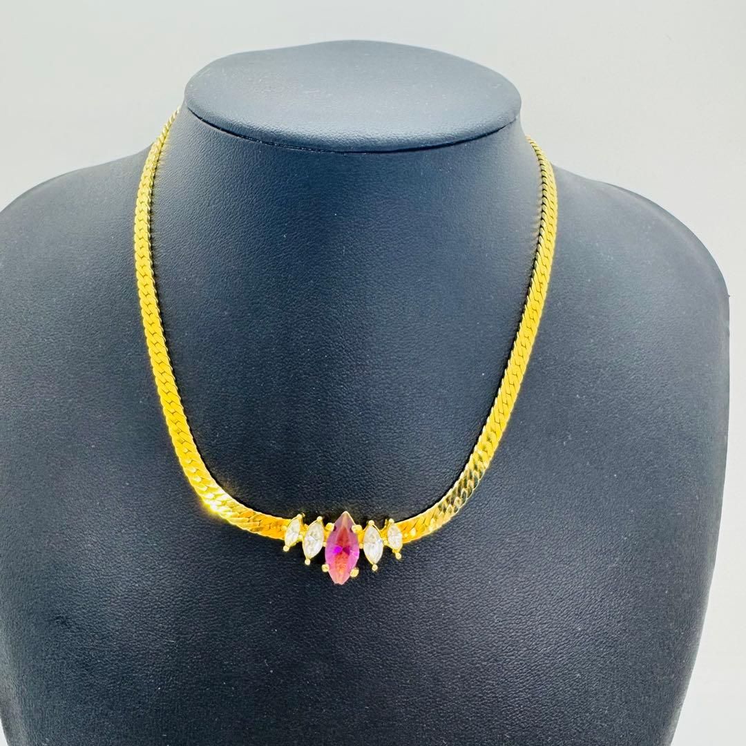 ✨Dior✨ディオール✨CD✨パープルストーン✨ゴールド✨ネックレス✨