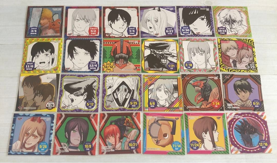ジャンプショップ　365日ステッカー　チェンソーマン　コンプリートセット