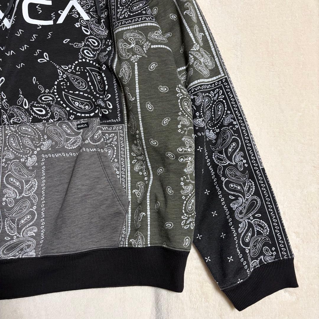 【美品】RVCA ルーカ パーカー セットアップ バンダナ柄 ペイズリー柄