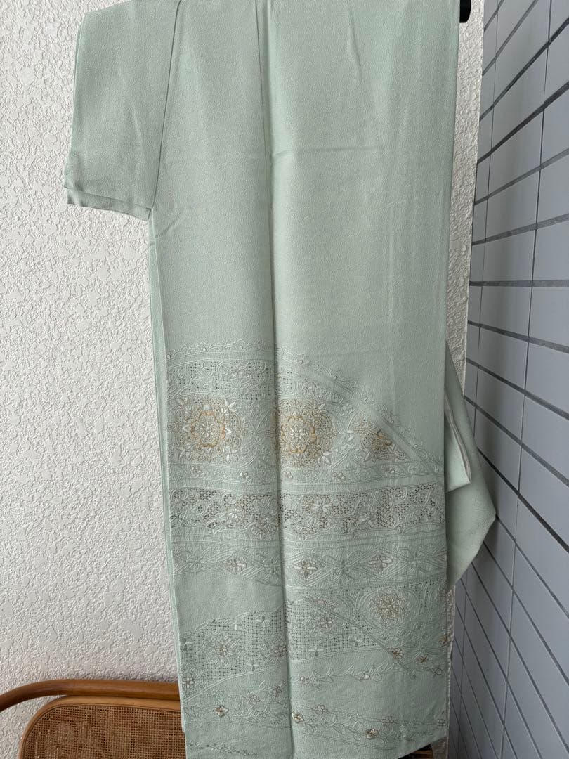 訪問着　一つ紋　作家もの　正絹　未使用