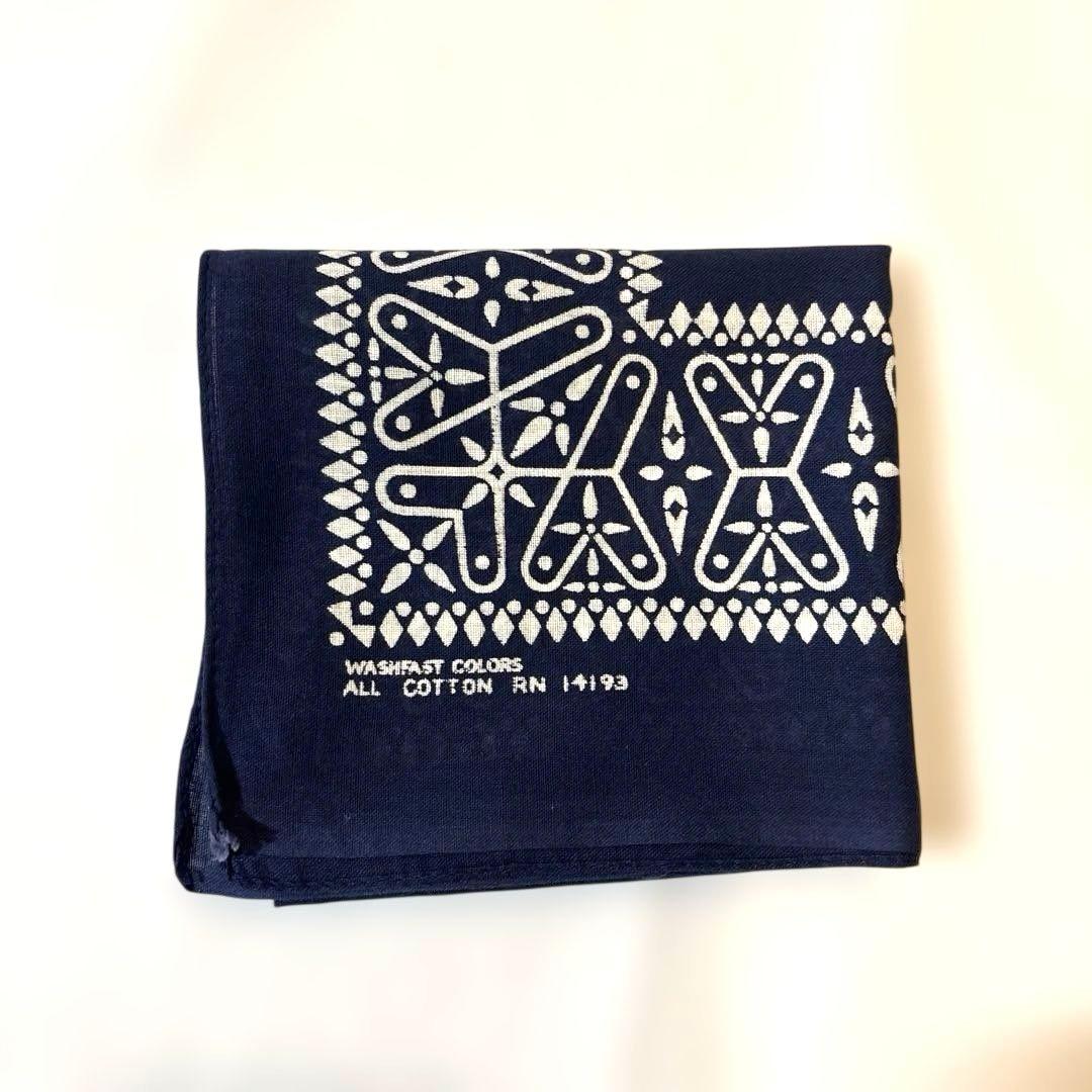 ミントコンディション　WAMCRAFT クロス柄バンダナ