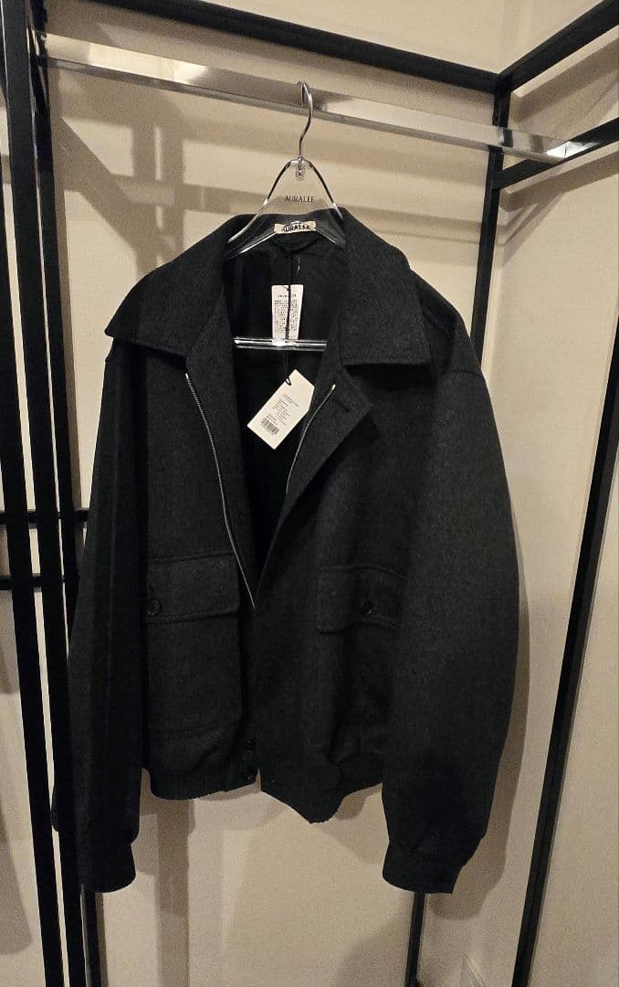 Ｋ*様 AURALEE カシミアモールスキンジップブルゾン トップチャコール サ