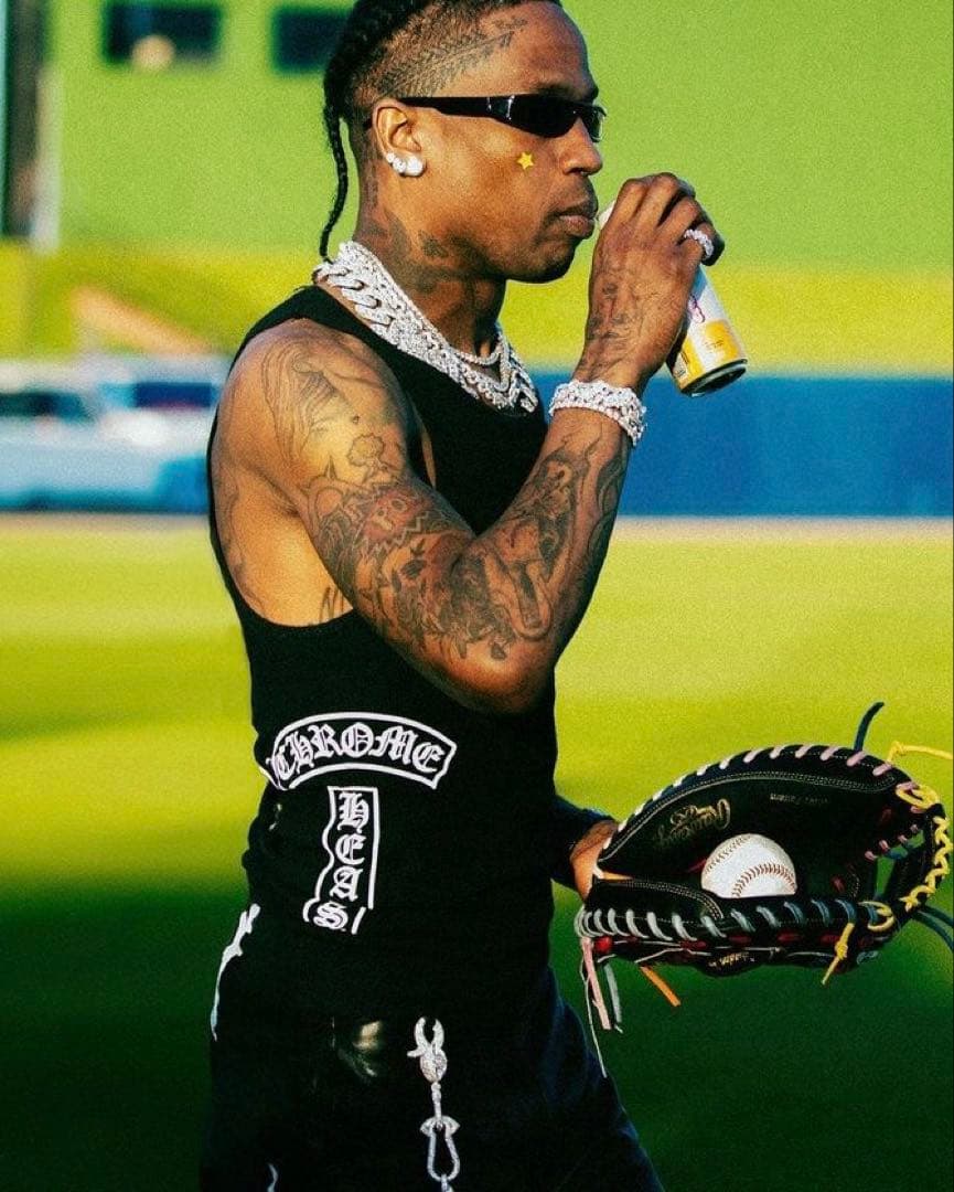 クロムハーツ ブラック プリント タンクトップ