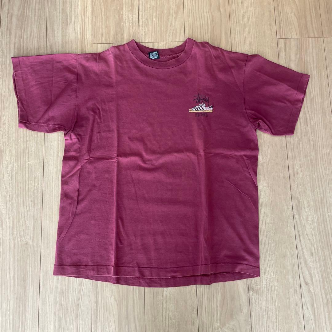 80s 黒タグ old Stussy スーパースターTシャツ XL