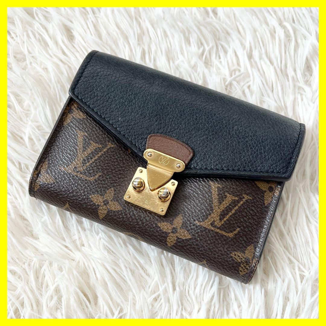 ルイヴィトン 三つ折り財布　ポルトフォイユ パラス コンパクト　モノグラム