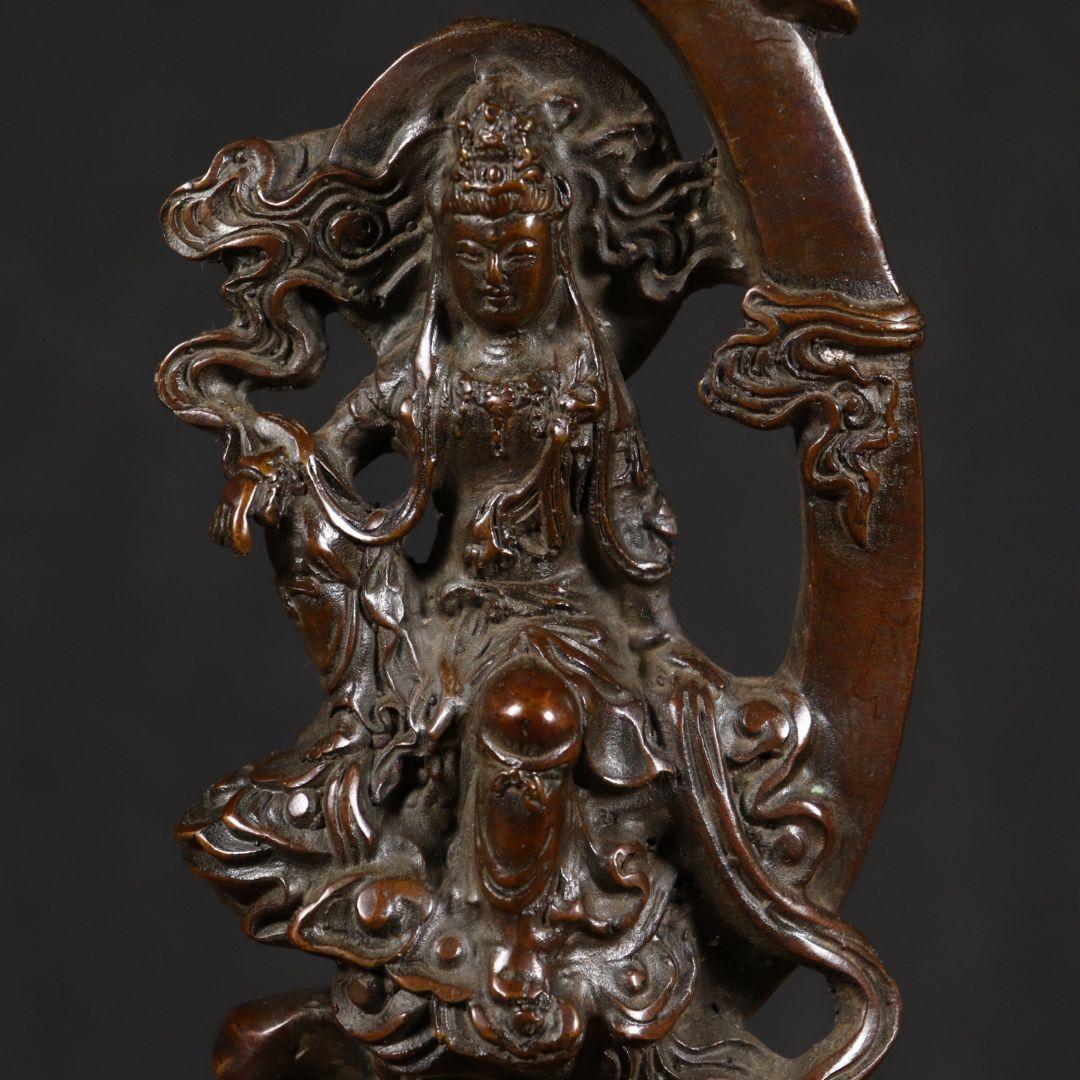 仏教美術 仏像 観音菩薩 自在観音家 仏堂 供養 銅製品 工芸品 置物