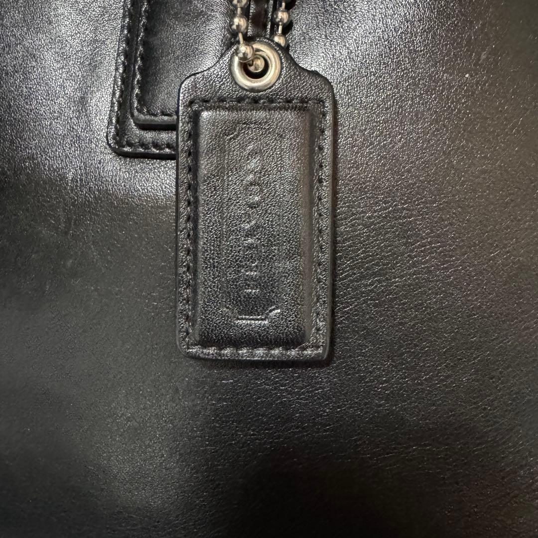 【美品】コーチ 本革 COACH ビジネスバッグ 2way ブラック 大容量