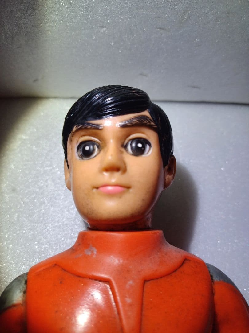 (昭和購入物)ファイヤーマン（約27㎝）面なし　ソフビ