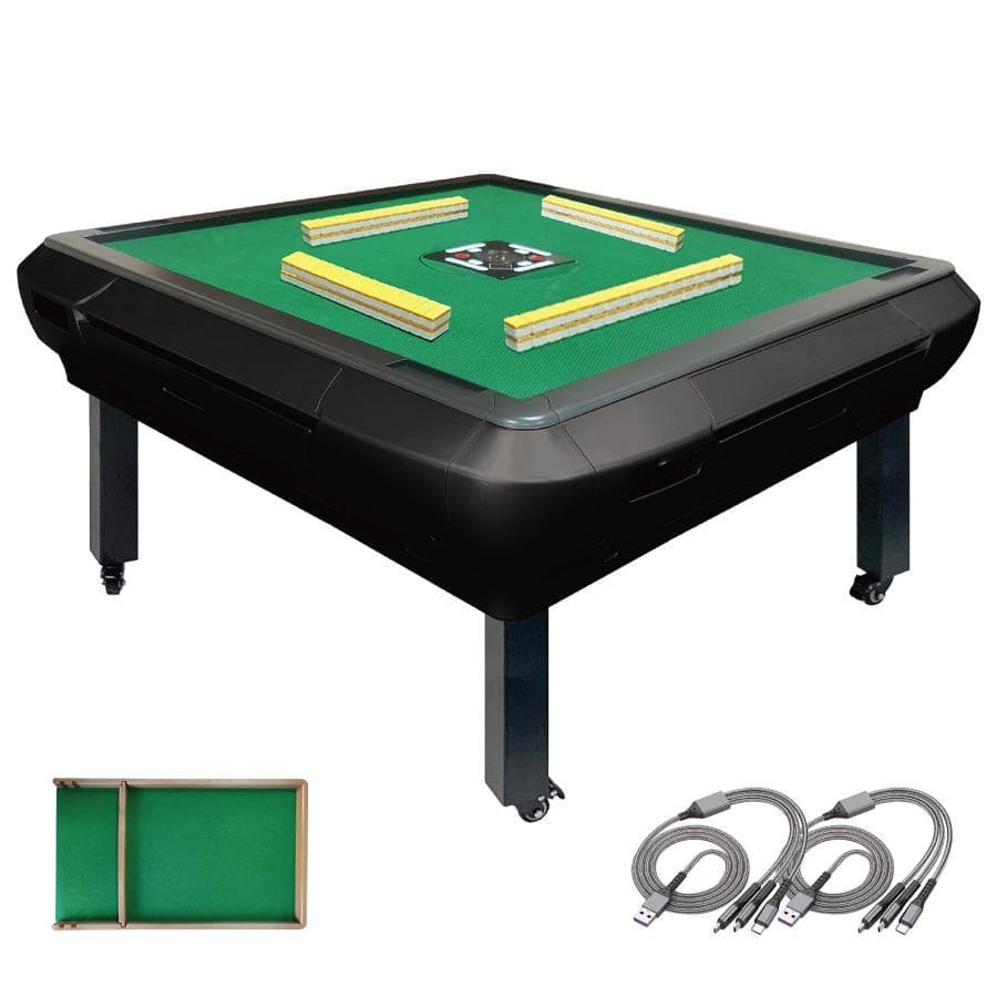 全自動麻雀卓 [3人打ち対応機種] ハーフレッグ（牌33mm：マットブラック）