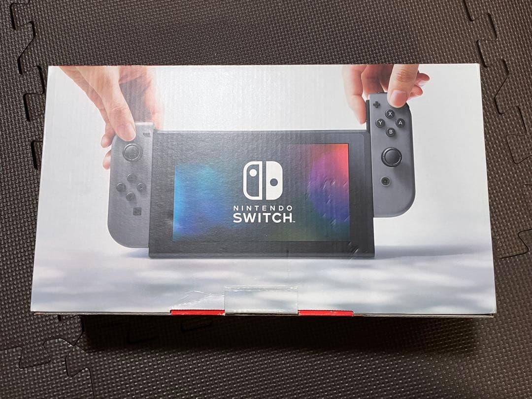 Nintendo Switch 本体 グレー Joy-Con付き　箱、SDあり