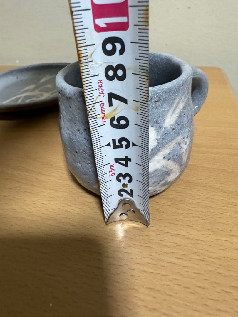 志野 加藤健 美濃焼 濃州半右衛門窯陶器　カップ　ソ一サ一　新品5点セット