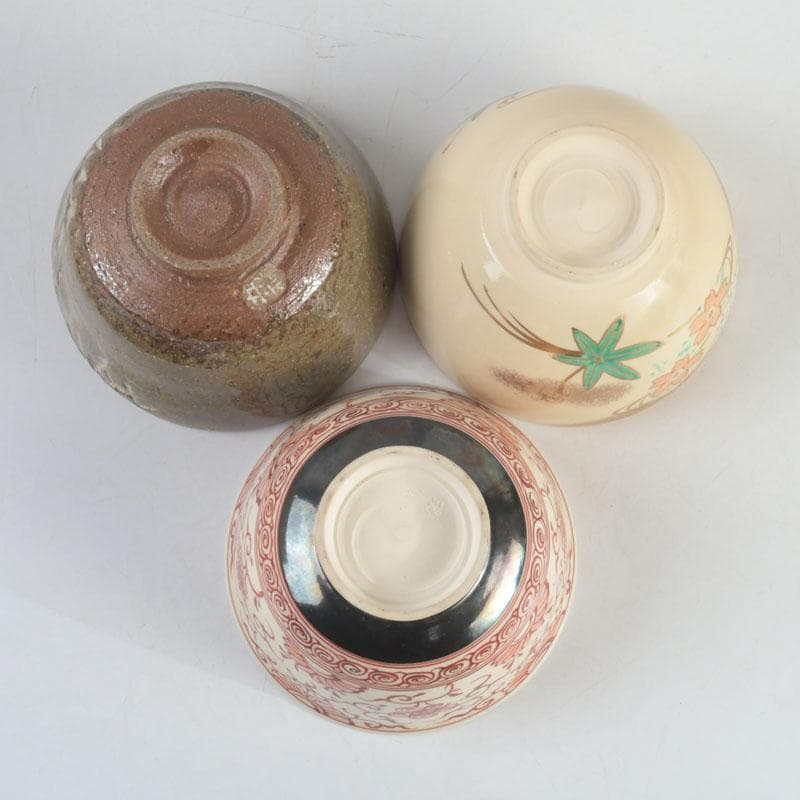 茶道具　京焼　清水焼　宮地英香　小栗龍靖　井原瑞雲など　茶碗　八客　V9244A