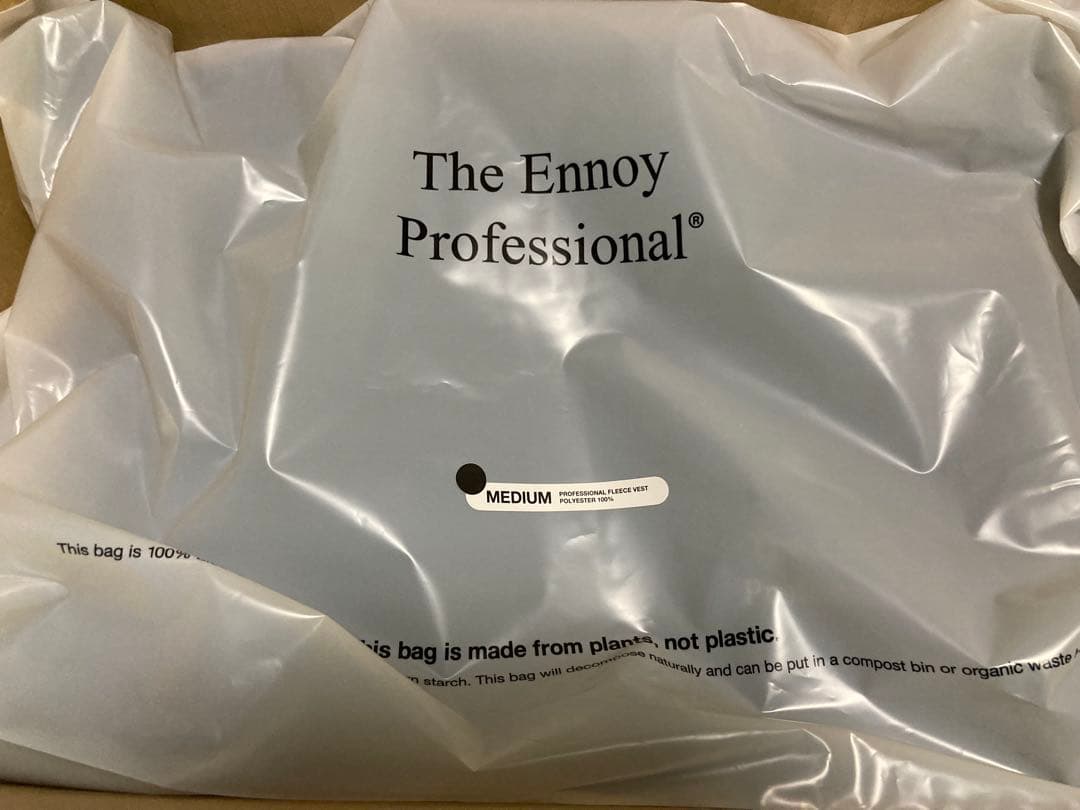 ENNOY PROFESSIONAL FLEECE VEST 黒 Mサイズ