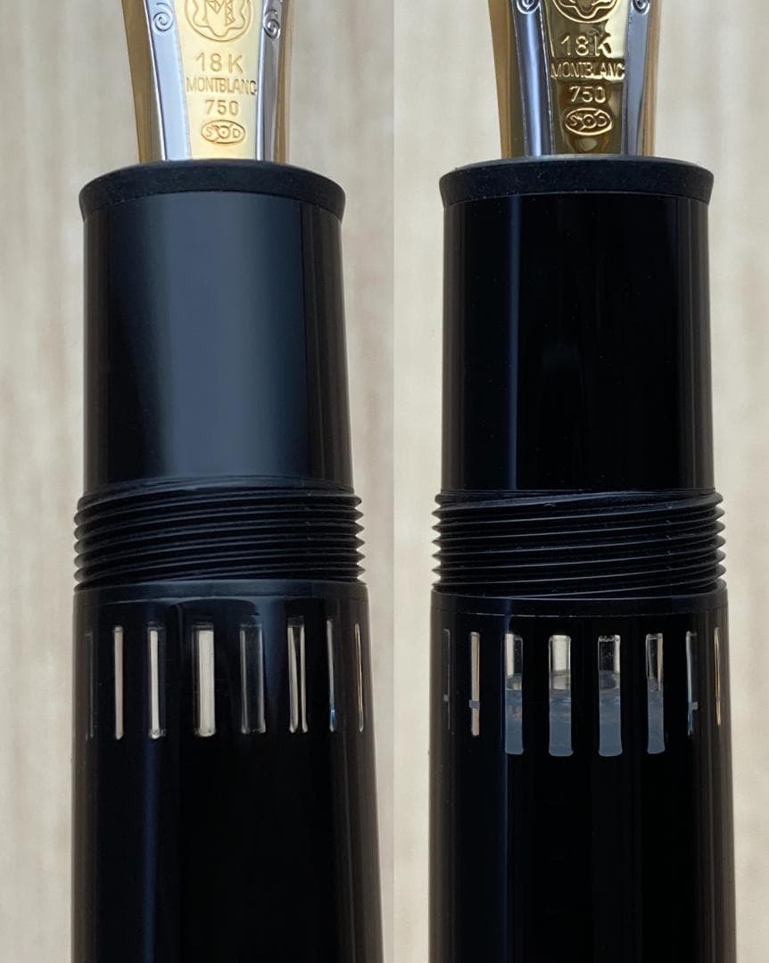 美品 モンブラン 149 18K (F) 細字 750 ゴールド 吸入式 万年筆