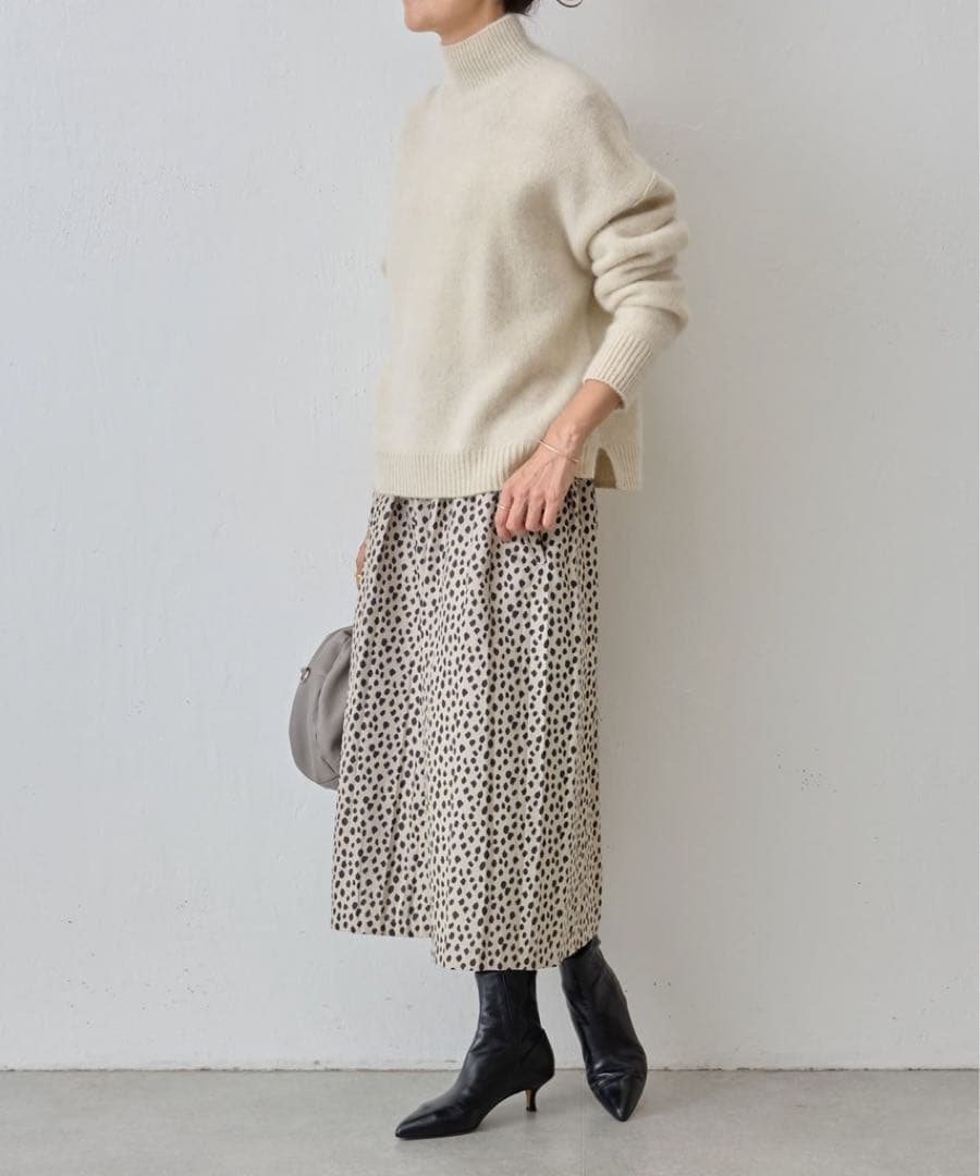 極美品✨ビアズリー 2023AW レオパードジャガードキュロットパンツ