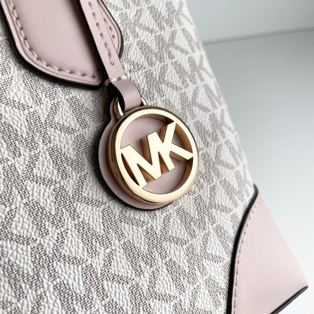 マイケルコース ハンドバッグ 2way ポーチ付き シグネチャー 白 新品保管