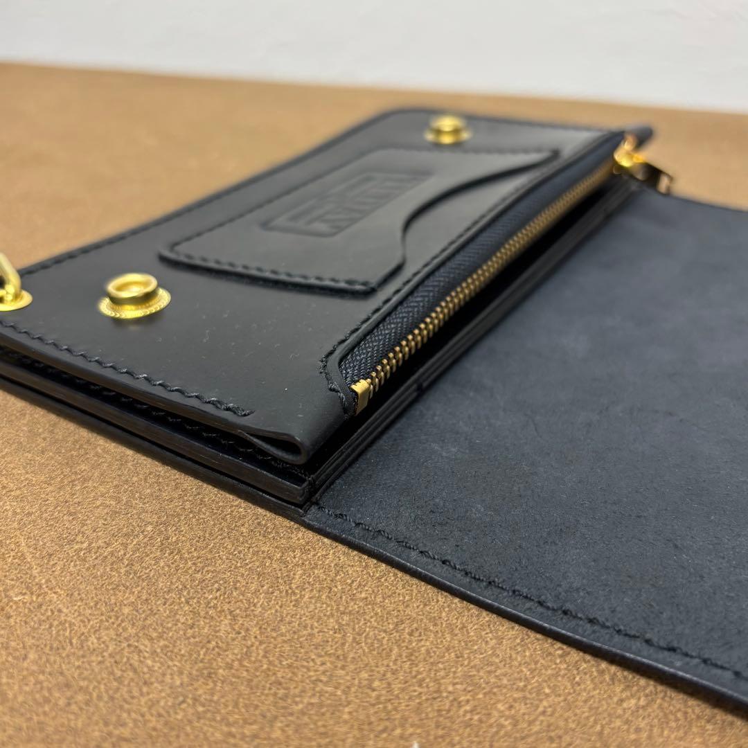 コードバン　トラッカーウォレット　黒　3層