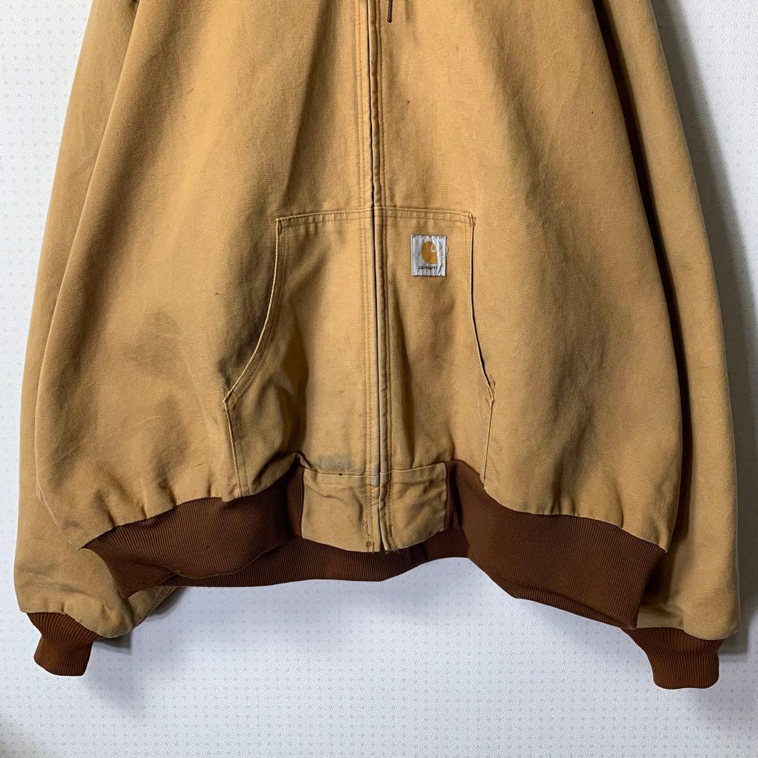 USA製 カーハート アクティブジャケット 6XL J03BRN ジップパーカー