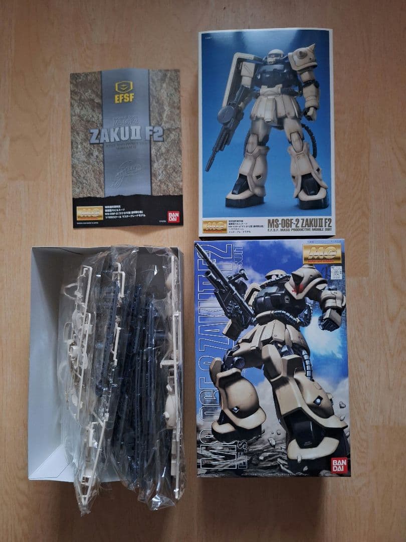 ２０年以上前のMG 1/100 MS-06F-2 ザクII F2型(連邦軍仕様)