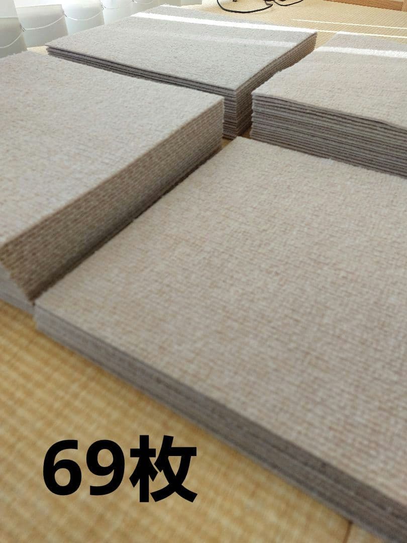 SANKOペット用撥水タイルマット　カーペット　30×30cm 69枚+カット品