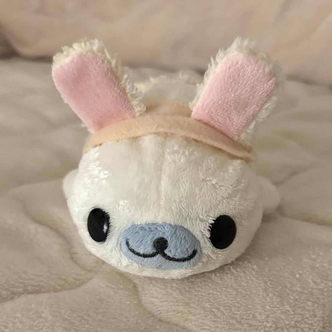 まめゴマ おめかしシリーズ ぬいぐるみ しろゴマ(うさぎ)