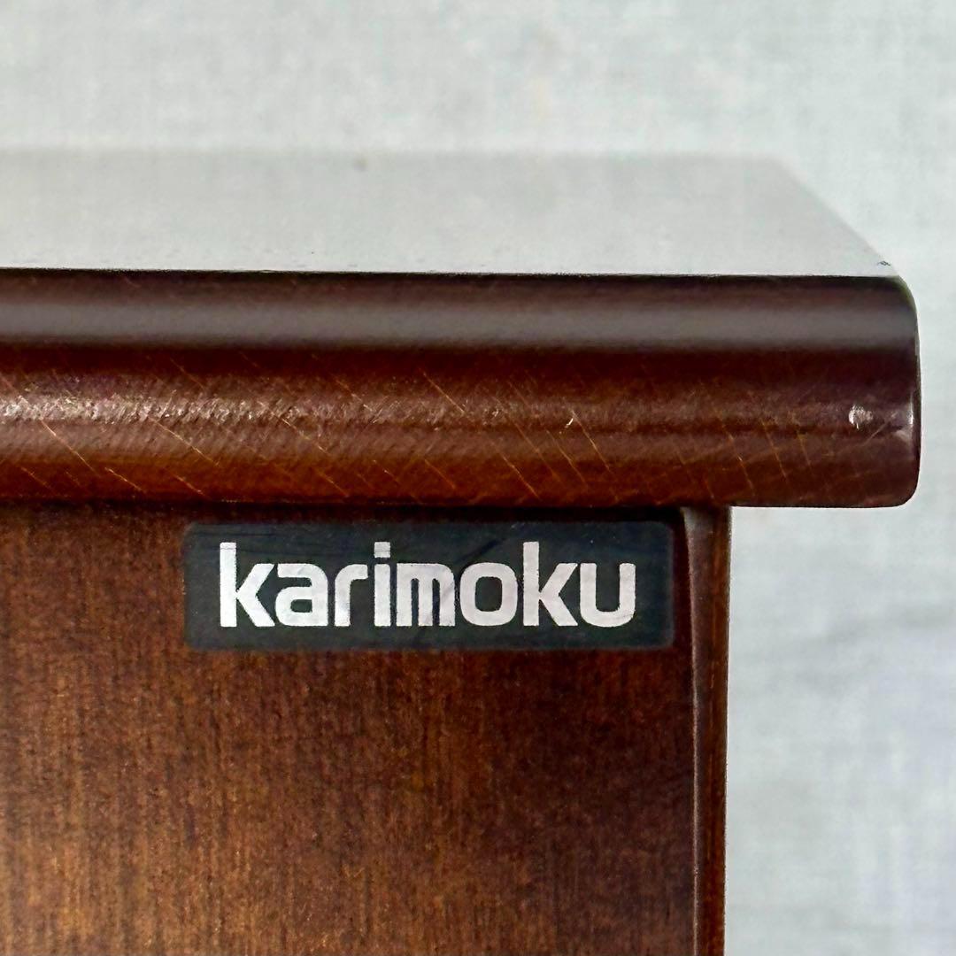 ✿Karimoku✿カリモク コロニアル 花台 収納棚 レトロモダン家具