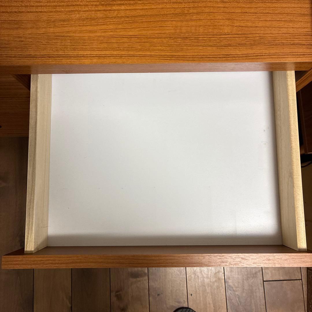 北欧家具　キャビネット 4棚 3引き出し