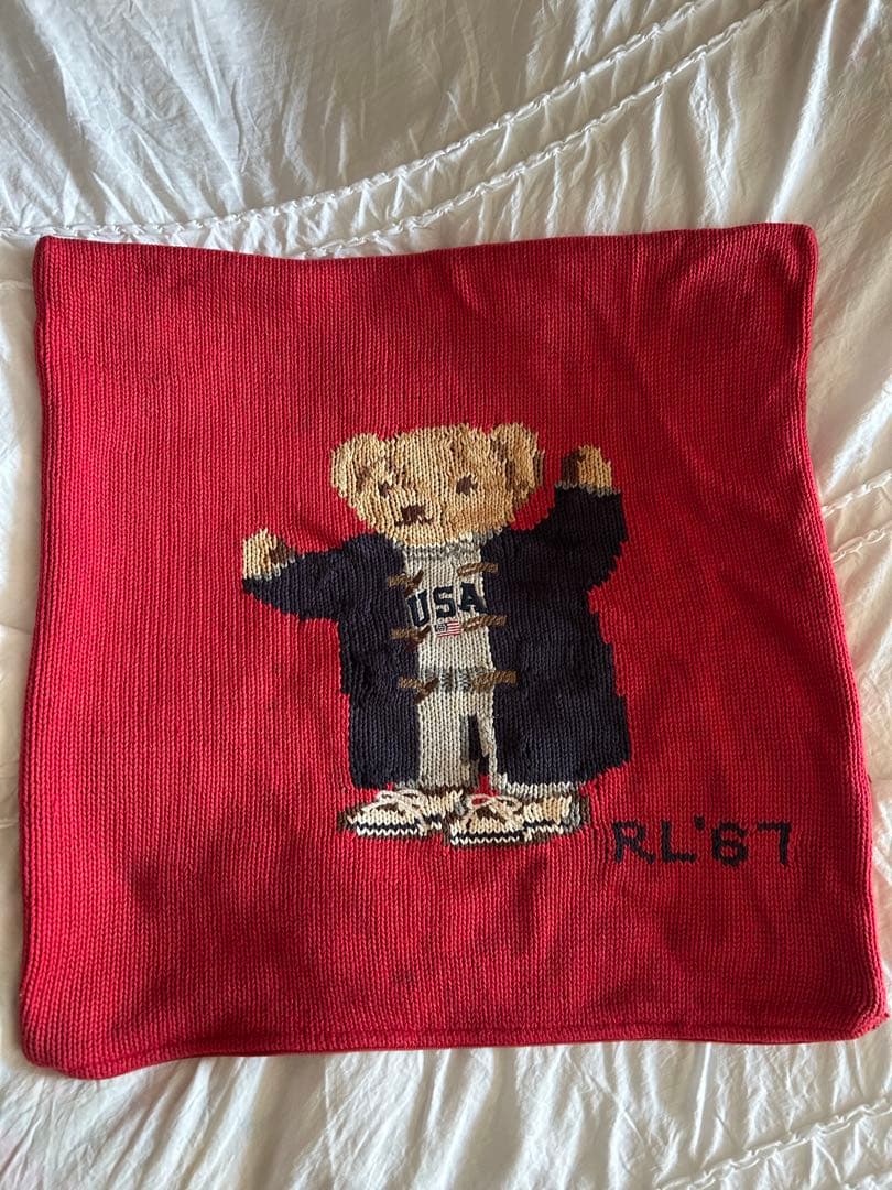 超レア！Ralph Lauren ラルフローレン　ポロベア　クッションカバー