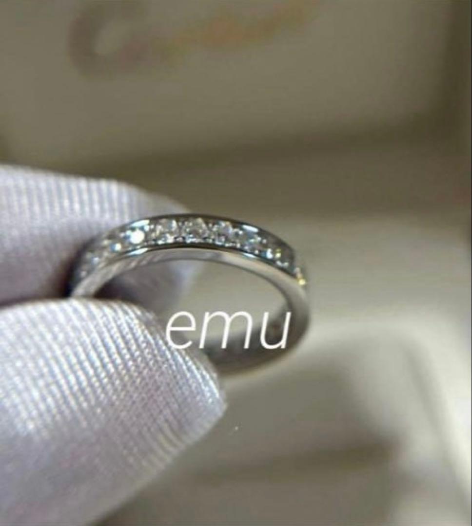 みかん様 / 最高級モアサナイト / フルエタニティリング / レール留め