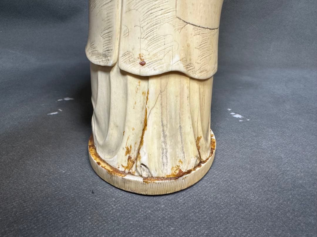 極上　寿老人　七福神　仏教美術　天然素材　置物　飾り物　古美術品　 細密細工