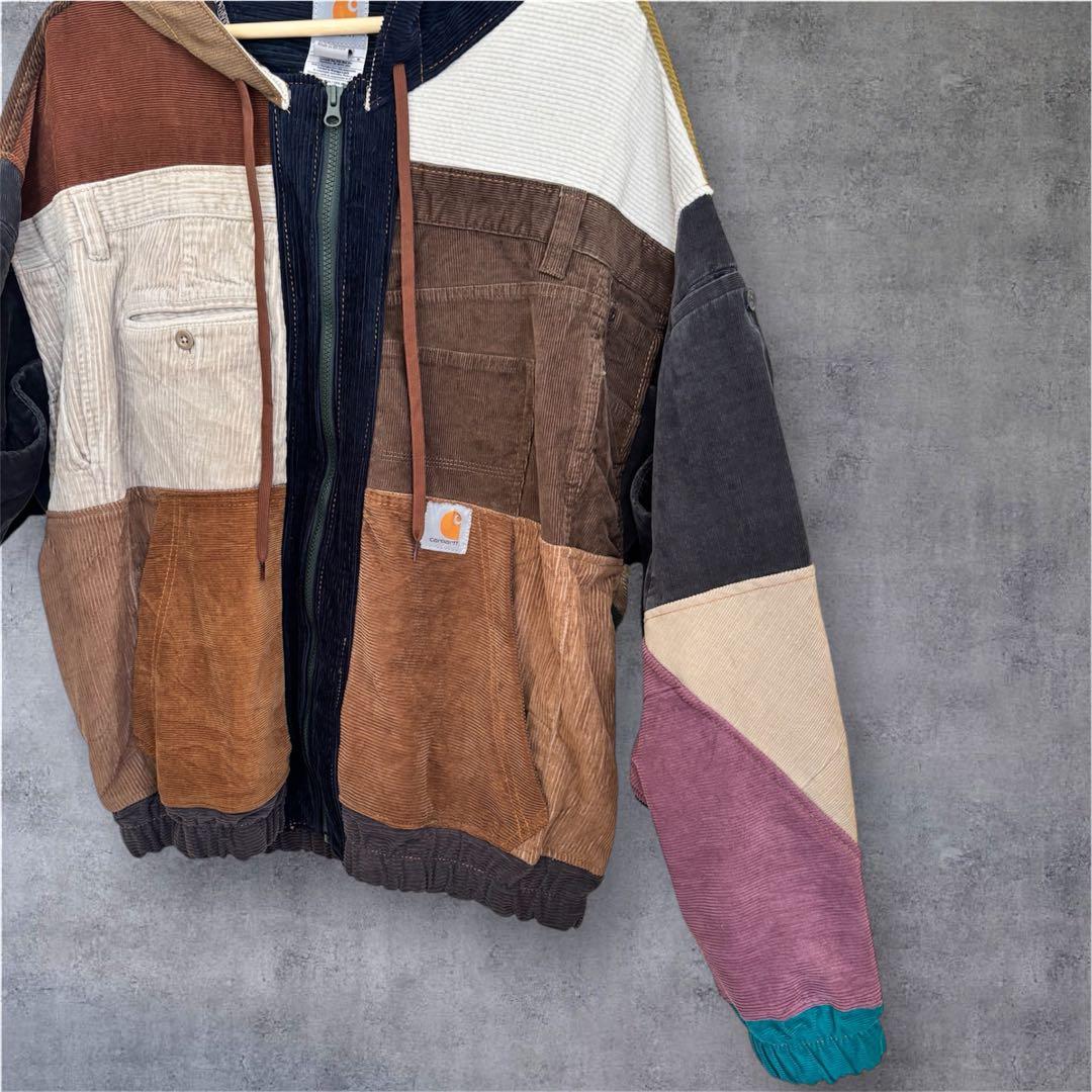 Carhartt リメイク 再構築コーデュロイジャケット XL~2XL