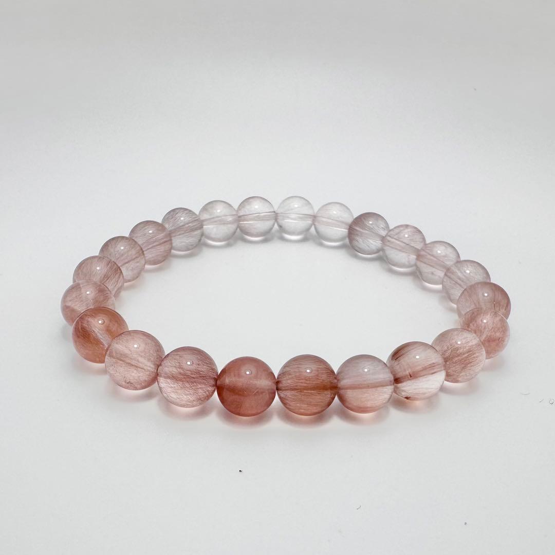 ピンクサゲニティッククォーツ　ブレスレット②