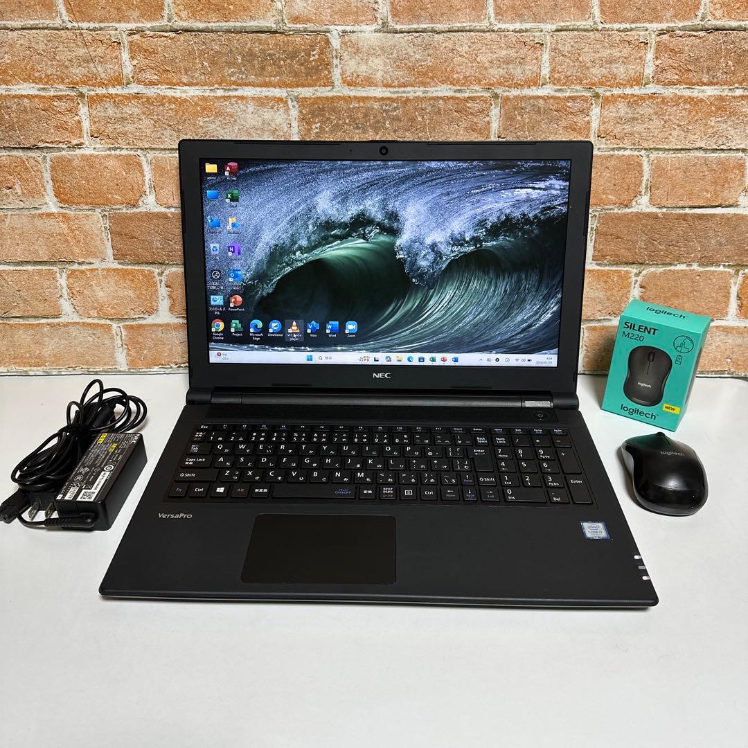 美品　NEC VersaProノート PC Webカメラ　SSD Win11